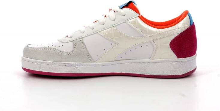 Diadora Elegante Croco Sneakers Wit Unisex