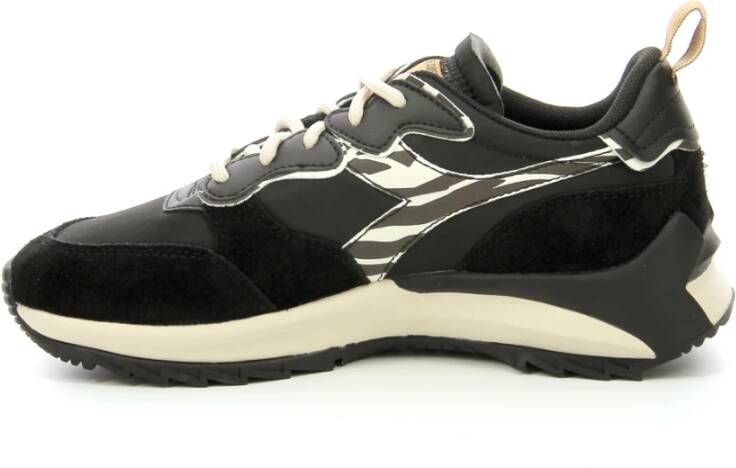 Diadora Animalier Lage Sneakers Zwart Dames