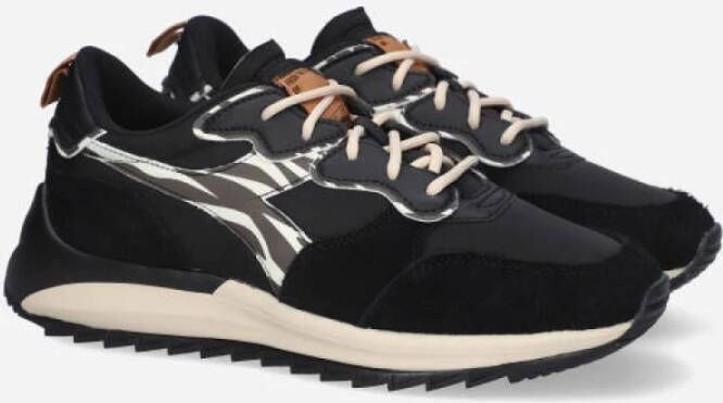 Diadora Animalier Jolly Sneakers Zwart Dames