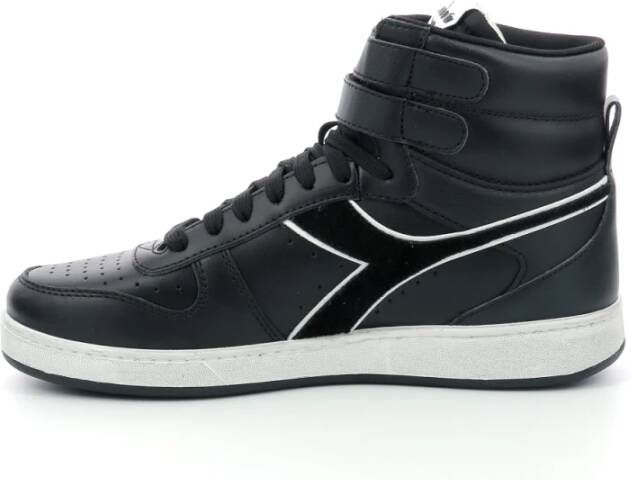 Diadora Comfortabele hoge sneakers Zwart Unisex