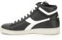 Diadora Game High Waxed Hoge sneakers Leren Sneaker Zwart - Thumbnail 12