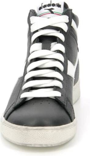 Diadora L Hi Waxed Sneakers Zwart Unisex