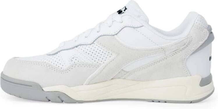 Diadora Sportieve Rubberen Zool Sneakers White Heren