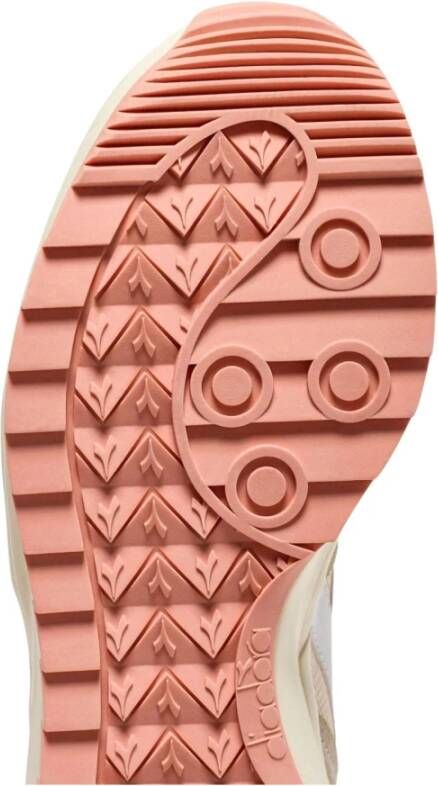 Diadora Sportieve Suede Mesh Sneaker in Roze