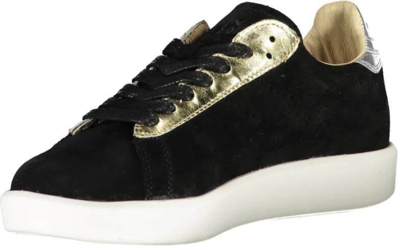 Diadora Sportieve Veterschoenen met Swarovski Kristallen Black Dames