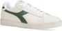 Diadora Groene Sportieve Sneakers Met Rubberen Zool En Samenstelling Van Leer En Stof - Thumbnail 4