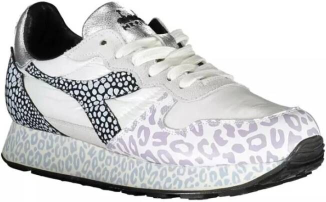 Diadora Stijlvolle witte sneakers met contrastzool Multicolor Dames