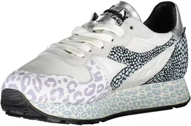 Diadora Stijlvolle witte sneakers met contrastzool Multicolor Dames