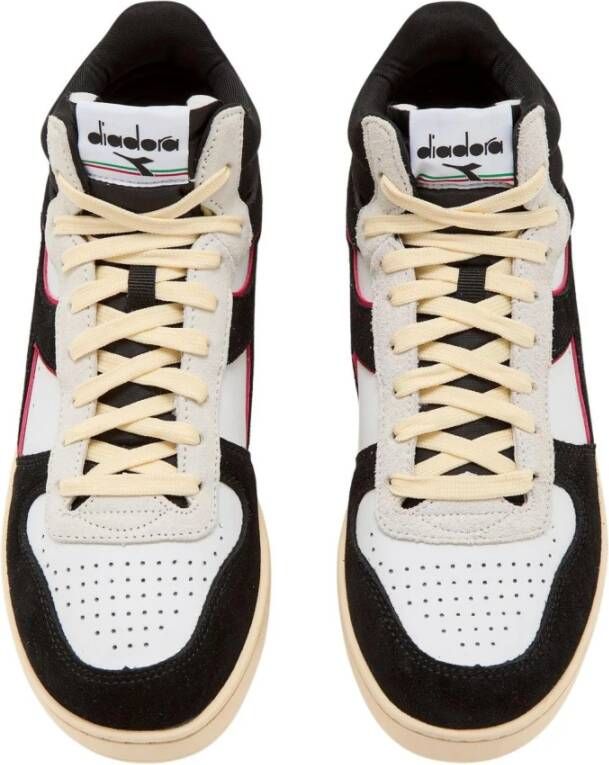 Diadora Suede Leren Magic Basket Wit Heren