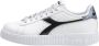 Diadora Paarse Vetersneakers met Rubberen Zool White Dames - Thumbnail 5