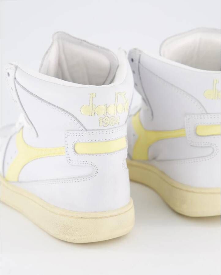 Diadora Used Basket Sneakers Wit | Geel