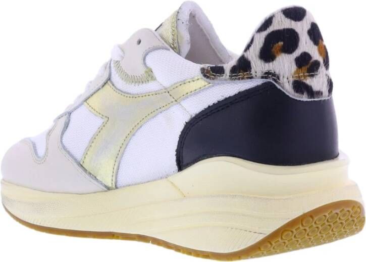 Diadora Metallic Animalier Synthetische Sneakers Wit Dames