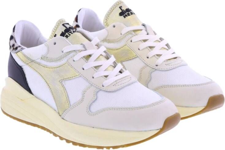 Diadora Metallic Animalier Synthetische Sneakers Wit Dames