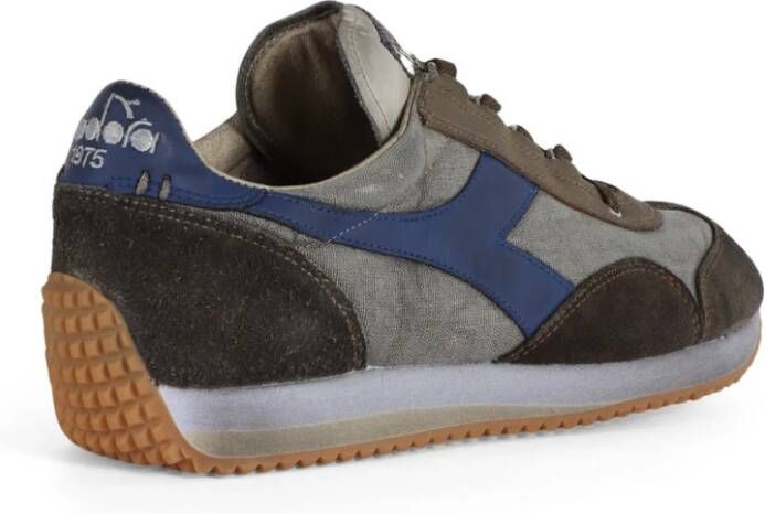 Diadora Vintage Canvas Sneakers met Leren Details Multicolor Heren