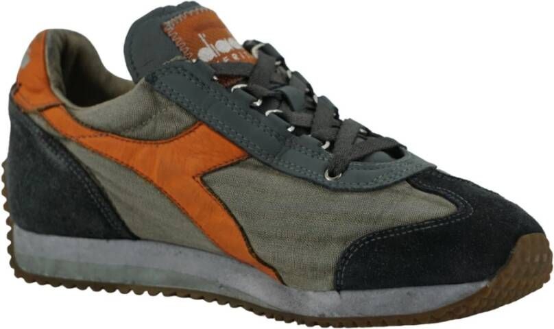 Diadora Vintage Geïnspireerde Stone Wash Sneakers Multicolor Heren