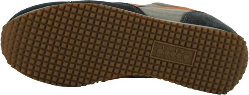 Diadora Vintage Geïnspireerde Stone Wash Sneakers Multicolor Heren