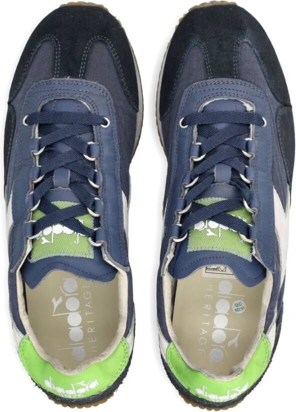Diadora Vintage Lage Sneakers Blauw