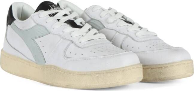 Diadora Vintage Leren Sneakers Lage Top White Dames