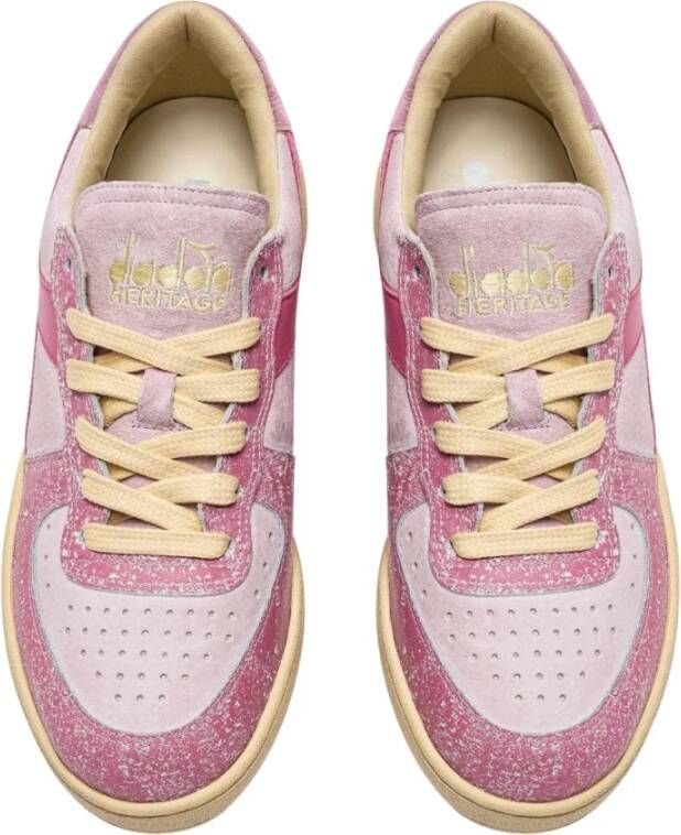 Diadora Vintage Roze Basketball Sneakers