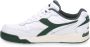 Diadora Witte en Groene Winnaarsschoen Groen - Thumbnail 12