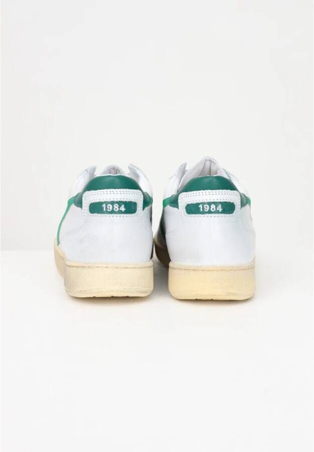 Diadora Witte casual sneakers voor heren met logo detail Wit Heren