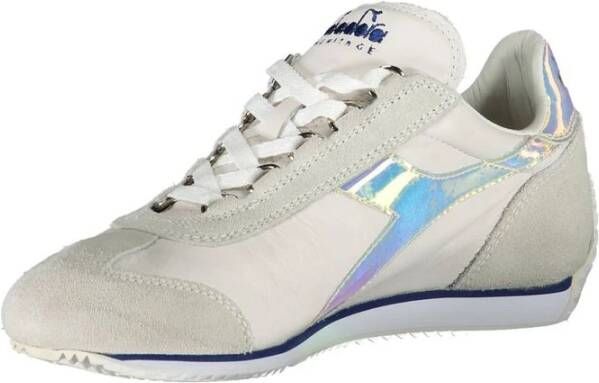Diadora Witte Leren Dames Sneaker