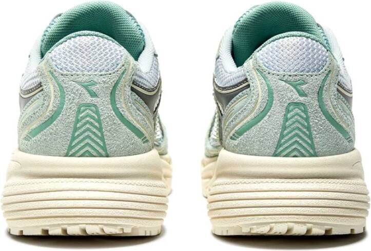 Diadora Witte Mesh Suede Sneakers Mythos Star Multicolor Dames