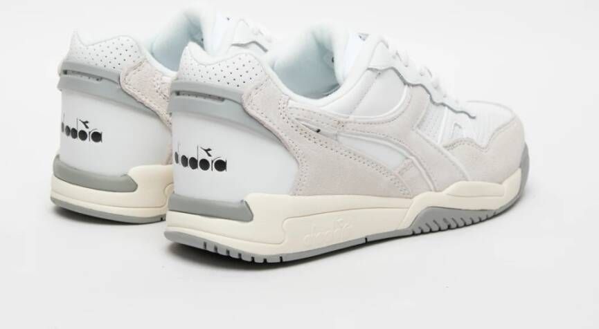 Diadora Witte Veters Retro Tennis Sneakers White Unisex
