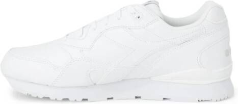Diadora Witte Vetersneakers Herfst Winter White Heren