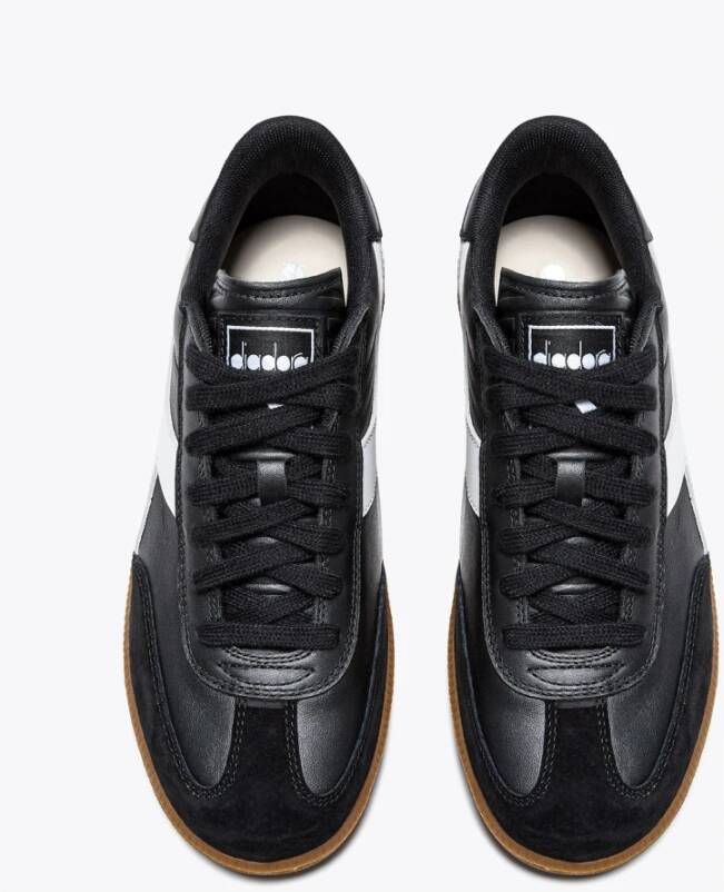 Diadora Zwarte Terrasstijl Sneakers Black Heren
