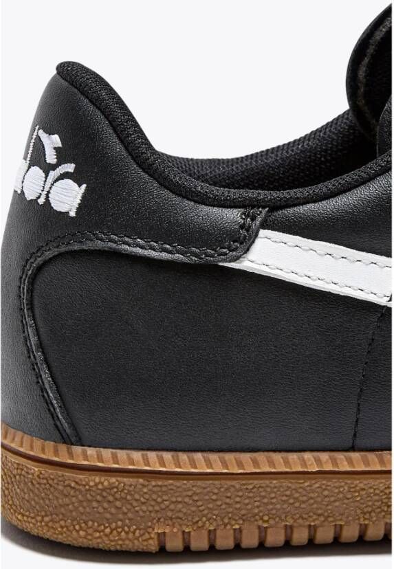 Diadora Zwarte Terrasstijl Sneakers Black Heren