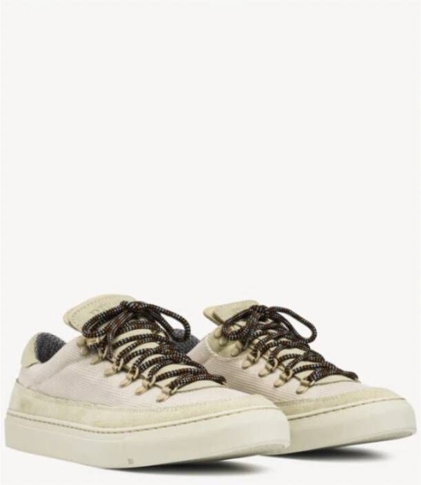 Diemme Ecru Fabric Marostica Low Sneakers Beige Heren