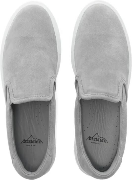 Diemme Garda Slip-On Grijze Suède Sneakers Grijs Heren