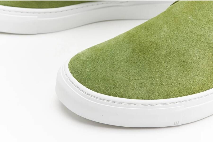 Diemme Garda Slip-On Tendril Groen Suède Sneakers Groen Heren