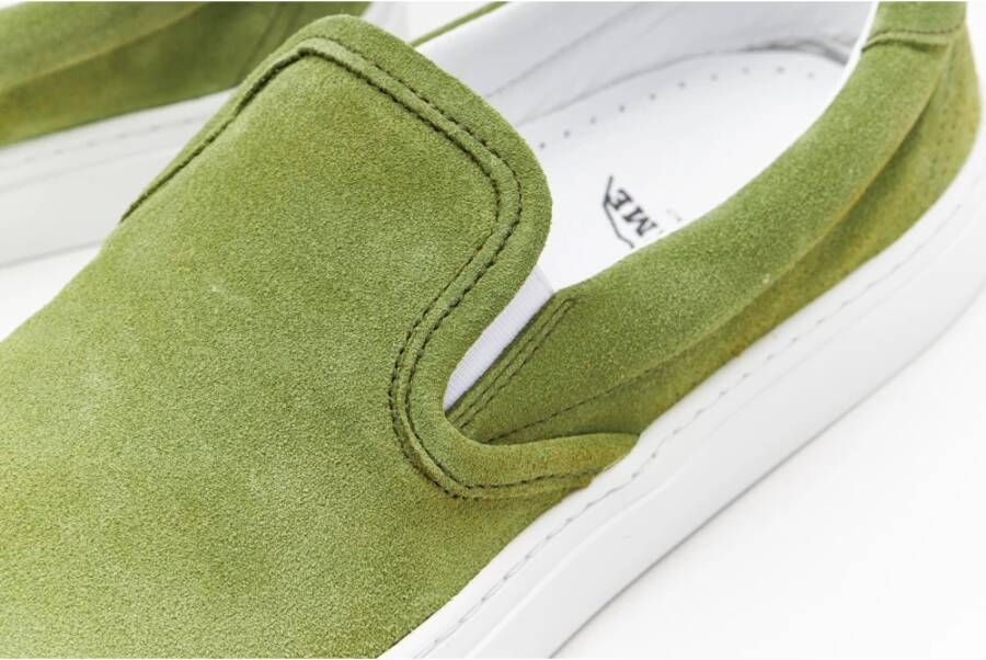 Diemme Garda Slip-On Tendril Groen Suède Sneakers Groen Heren