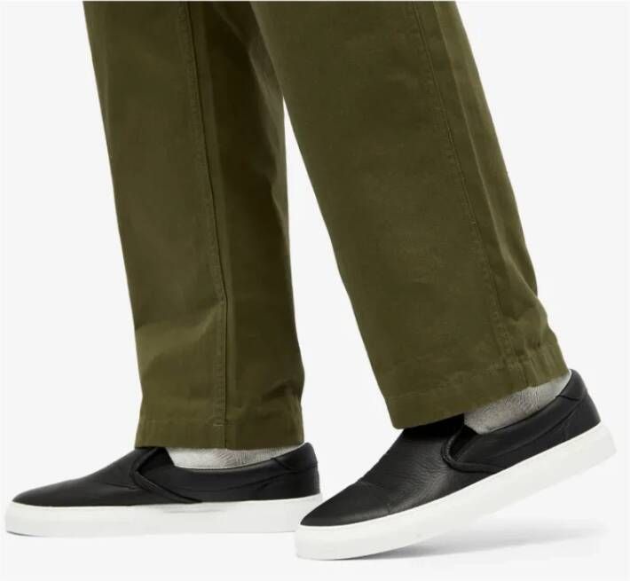 Diemme Zwarte Nappa Leren Slip-On Sneakers