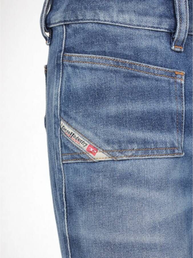 Diesel Blauwe Bootcut Jeans met Zakken