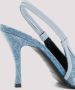 Diesel D-Venus SB Slingback pumps in distressed denim Blue Dames - Thumbnail 3