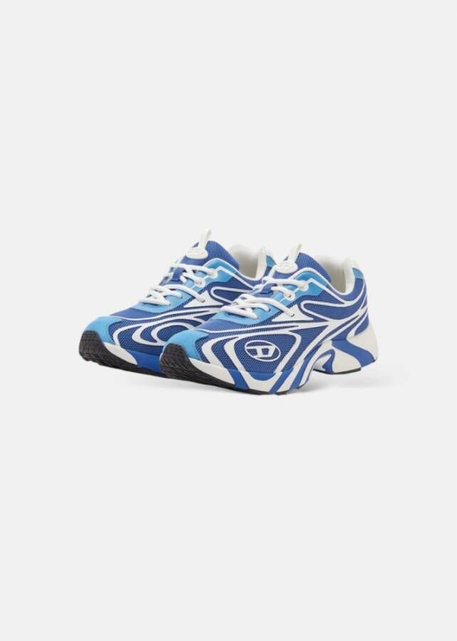 Diesel Blauwe Ovale Sneakers Lichtgewicht Comfortabel
