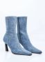Diesel D-Allas Bt Ankle boot in washed denim Blue - Thumbnail 3