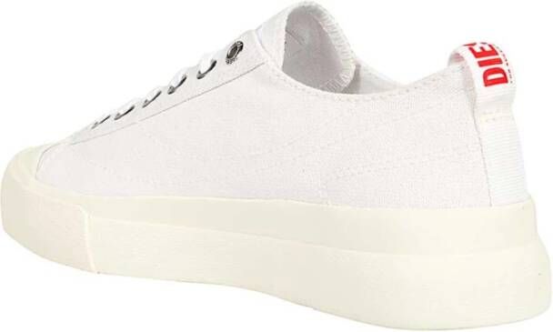 Diesel Canvas Sneakers Ronde Neus Katoen Rubber