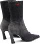 Diesel D-Allas Bt Ankle boot in washed denim Black Dames - Thumbnail 3