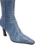 Diesel D-Allas Bt Ankle boot in washed denim Blue Dames - Thumbnail 12