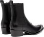 Diesel D-Calamity AB Leather boots with crystal toe cap Black Dames - Thumbnail 4