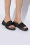 Diesel Sa-Oval D Pf W Denim slide sandals with Oval D strap Black Dames - Thumbnail 8