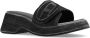 Diesel Sa-Oval D Pf W Denim slide sandals with Oval D strap Black Dames - Thumbnail 10