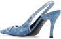 Diesel D-Venus SB Slingback pumps in distressed denim Blue Dames - Thumbnail 6