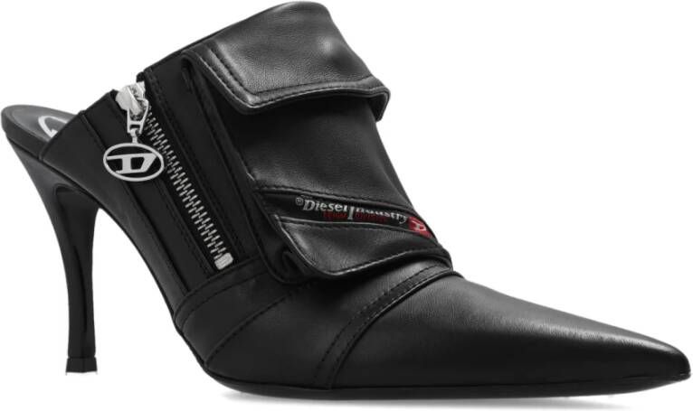Diesel D-Venus muilen Zwart Dames