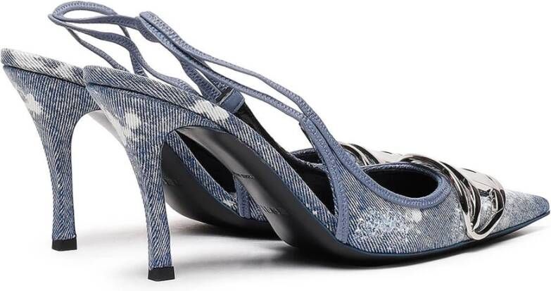 Diesel D-Venus SB Slingback pumps in distressed denim Blue Dames