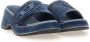 Diesel Sa-Oval D Pf W Denim slide sandals with Oval D strap Blue Dames - Thumbnail 2